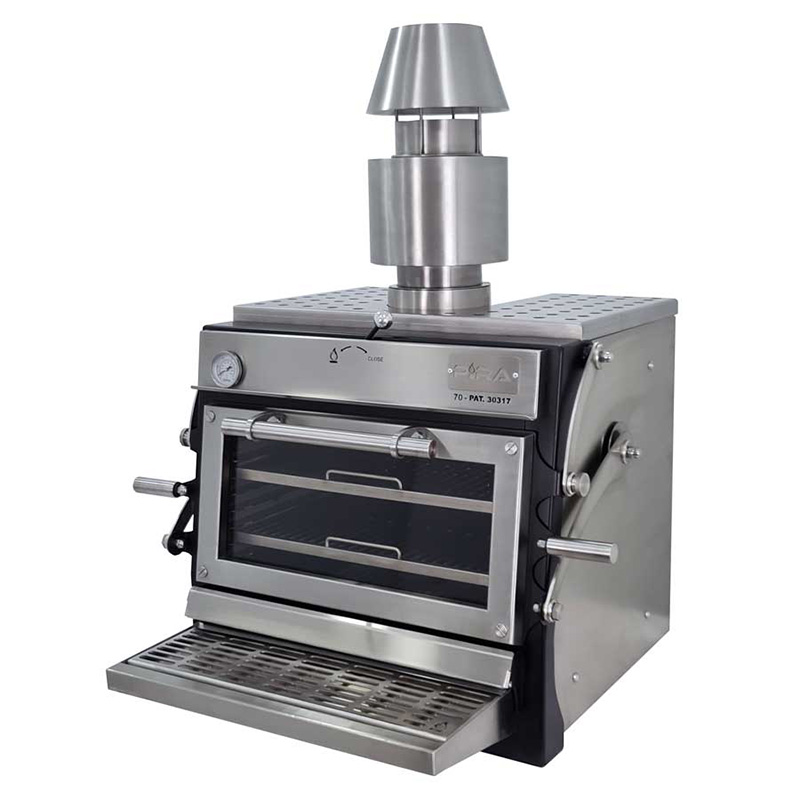 FORNO A CARBONE INOX 70-ED