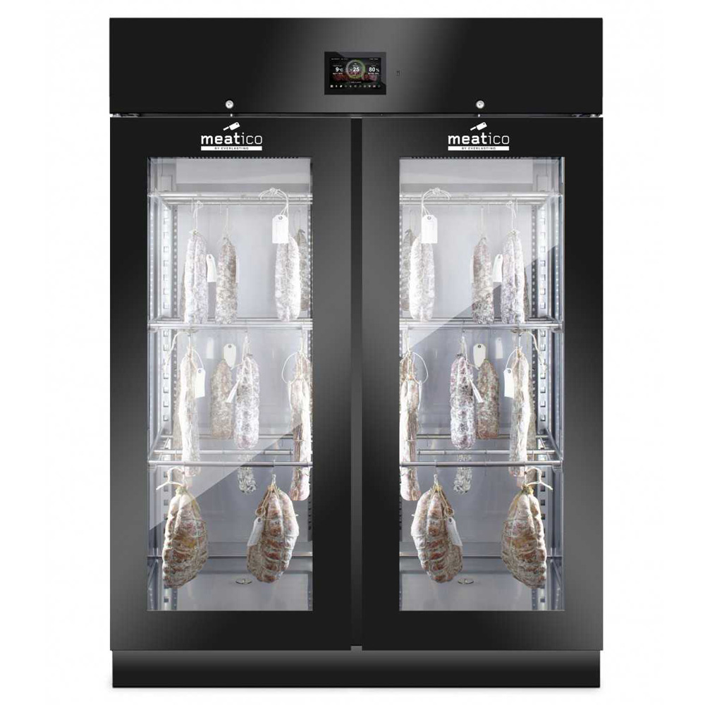 Armadio Stagionatura Salumi Nero Doppio