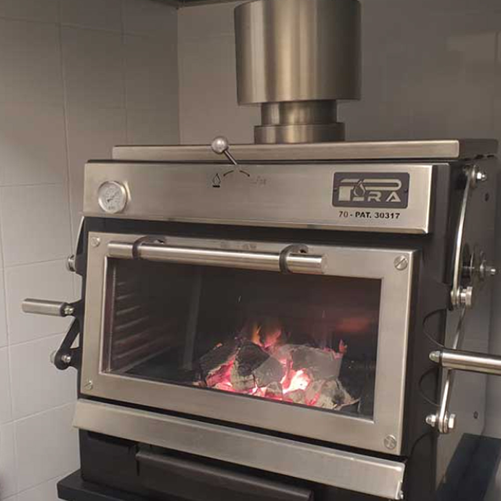 FORNO A CARBONE INOX 70-ED