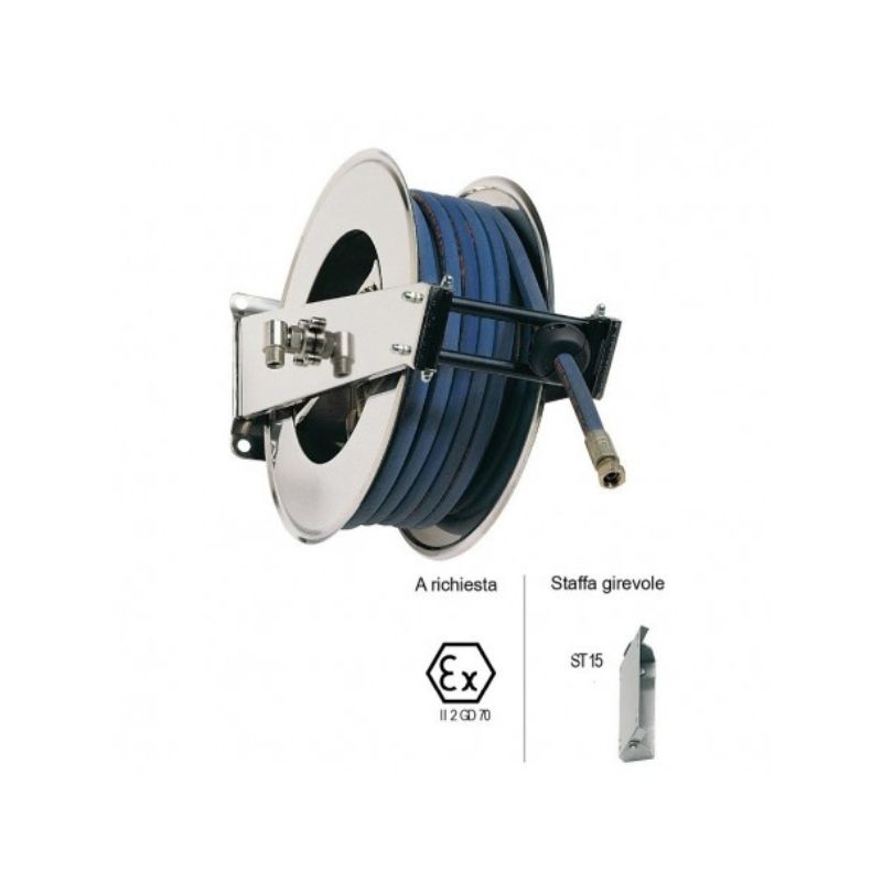 Avvolgitubo AV1500 a molla con Mt. 15 di tubo